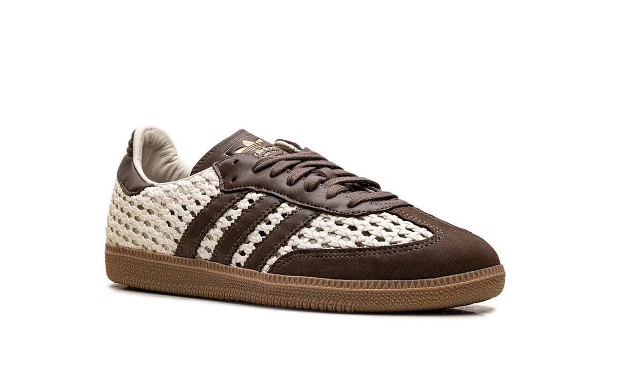 Women's Samba OG "Basketweave Cream White Earth Strata" IH9373 - product image from the listing.