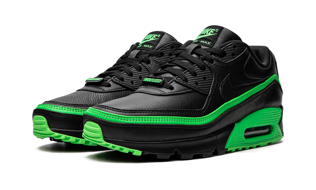 "Undefeated Black/Green" Air Max 90 / UNDFTD CJ7197 004 - product image from the listing.