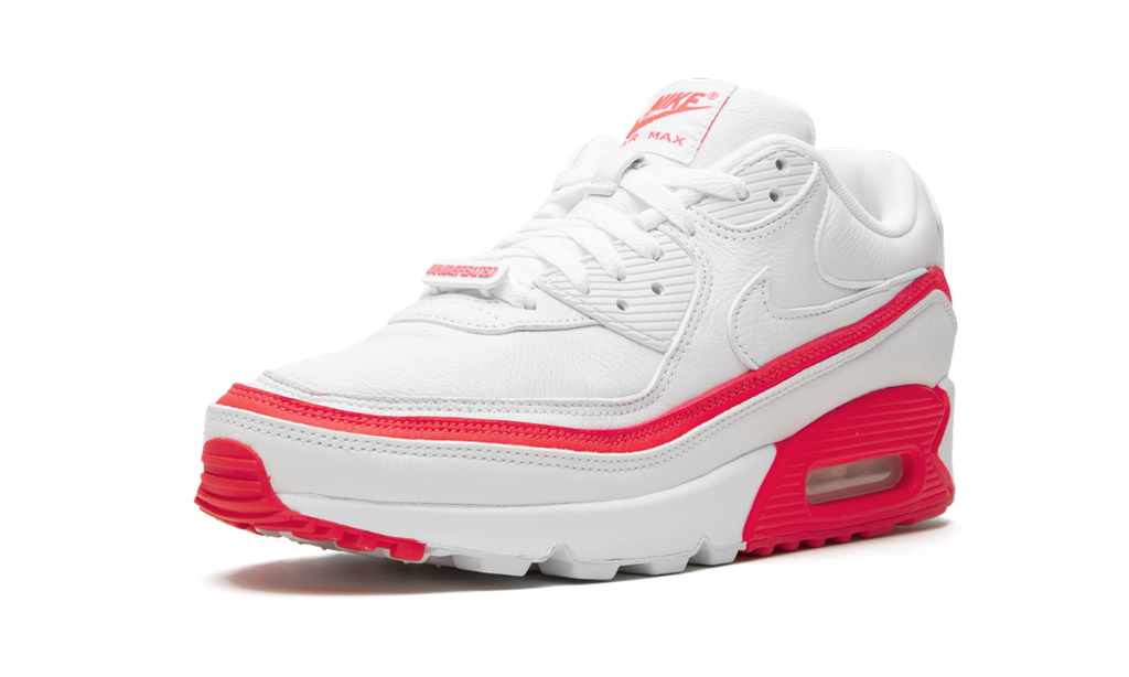 "Undefeated White/Red" Air Max 90 / UNDFTD CJ7197 103 - product image from the listing.