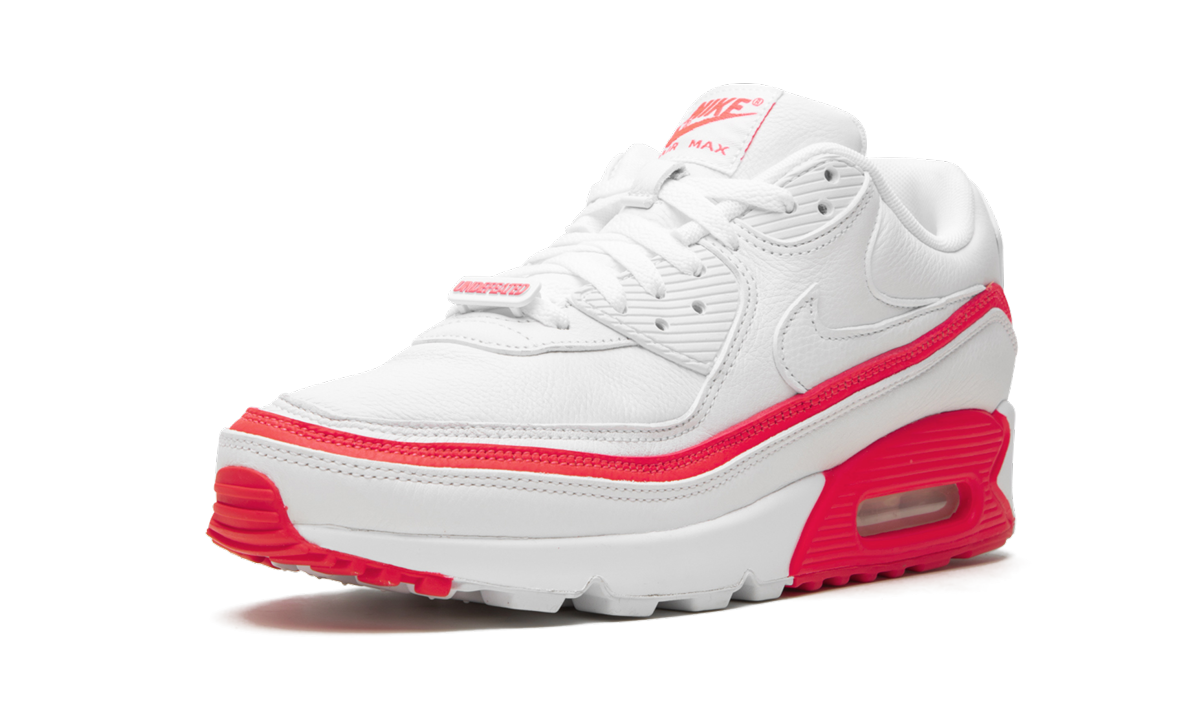 "Undefeated White/Red" Air Max 90 / UNDFTD CJ7197 103 - product image from the listing.