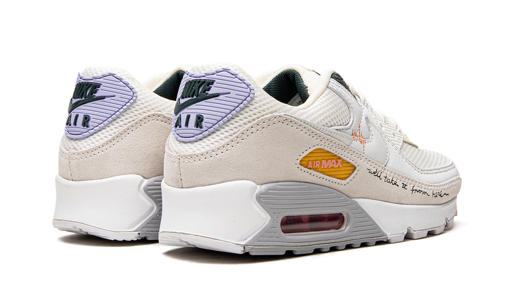 Women's AIR MAX 90 MNS "We'll Take It From Here" DV2188 100 - product image from the listing.