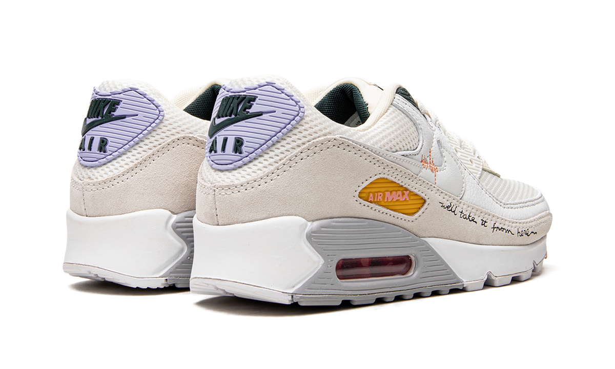 Women's AIR MAX 90 MNS "We'll Take It From Here" DV2188 100 - product image from the listing.