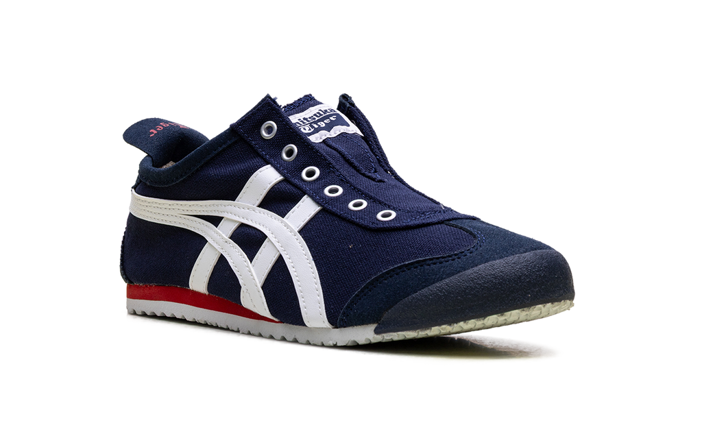Onitsuka Tiger Mexico 66 Slip On in Navy Off White Red 195933 - product image from the listing.