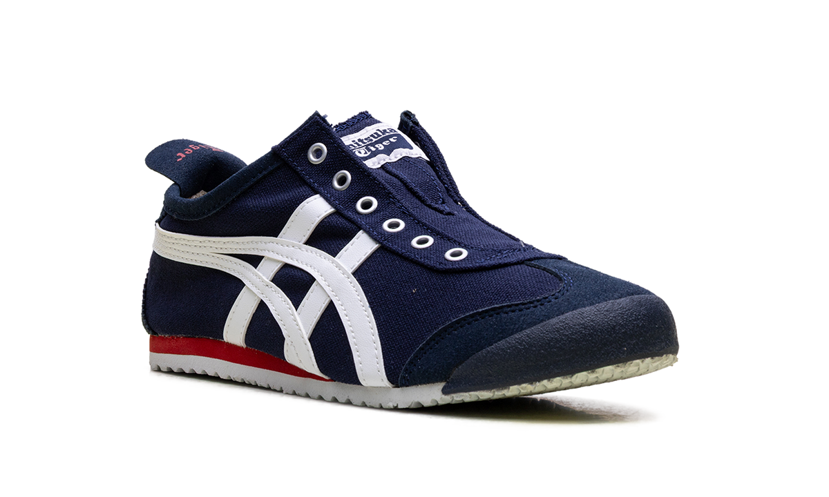 Onitsuka Tiger Mexico 66 Slip On in Navy Off White Red 195933 - product image from the listing.