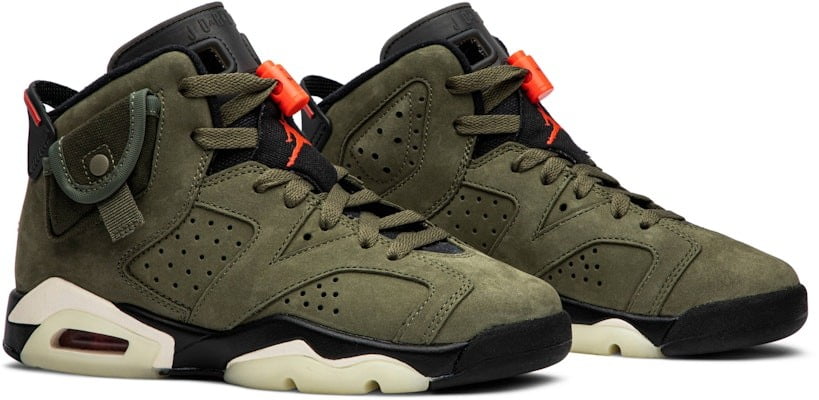 Travis Scott x Air Jordan 6 Olive GS - product image from the listing.