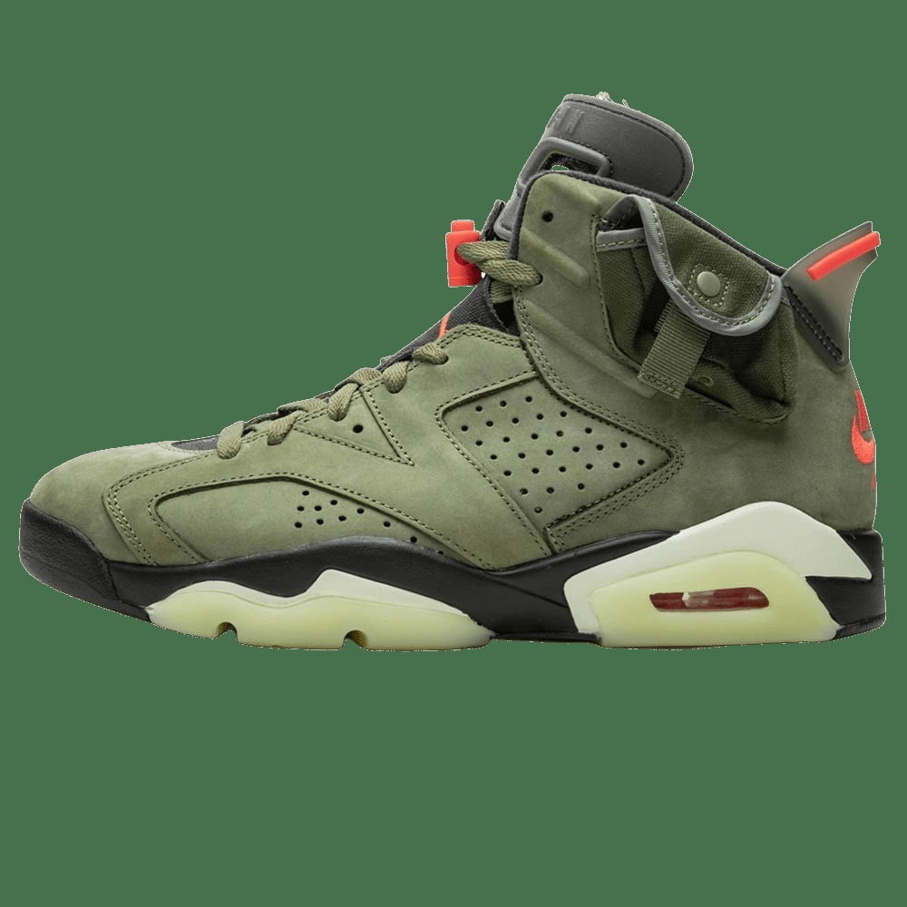 Travis Scott x Air Jordan 6 Olive GS - product image from the listing.