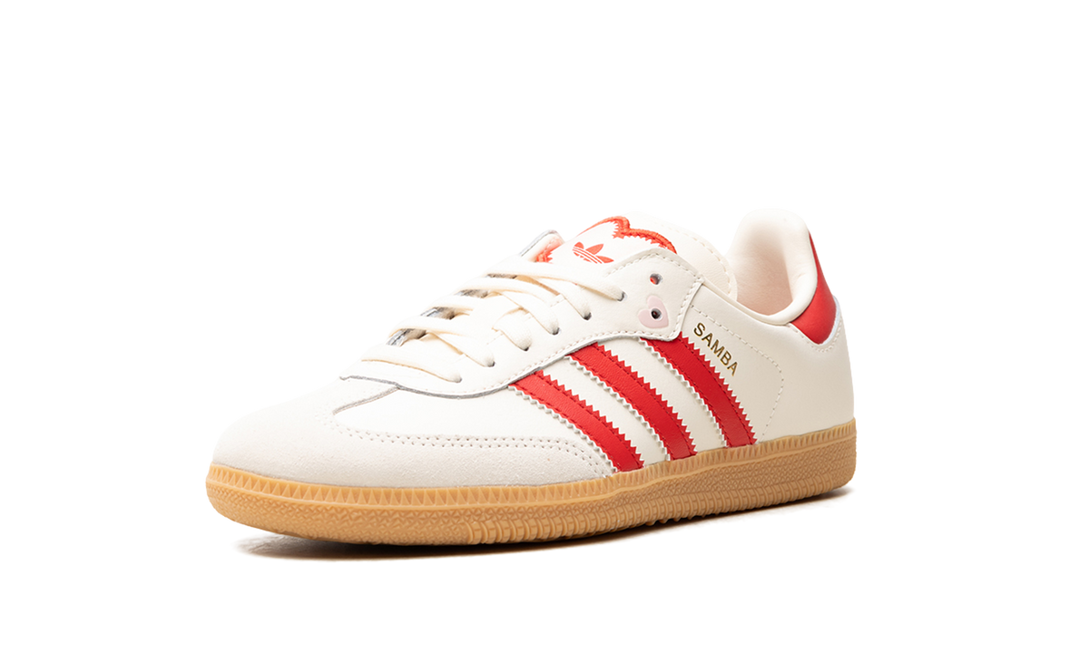 "Valentine's Day Cream White Scarlet (2026)" Samba OG GS KI6679 - product image from the listing.