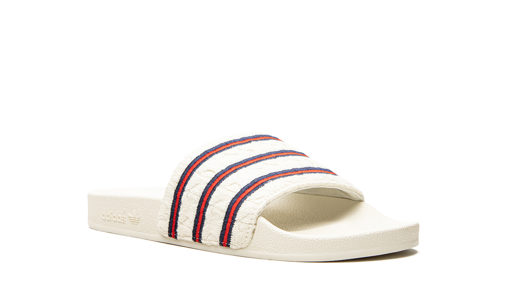 "Extra Butter" Adilette Cableknit Slides EG1719 - product image from the listing.