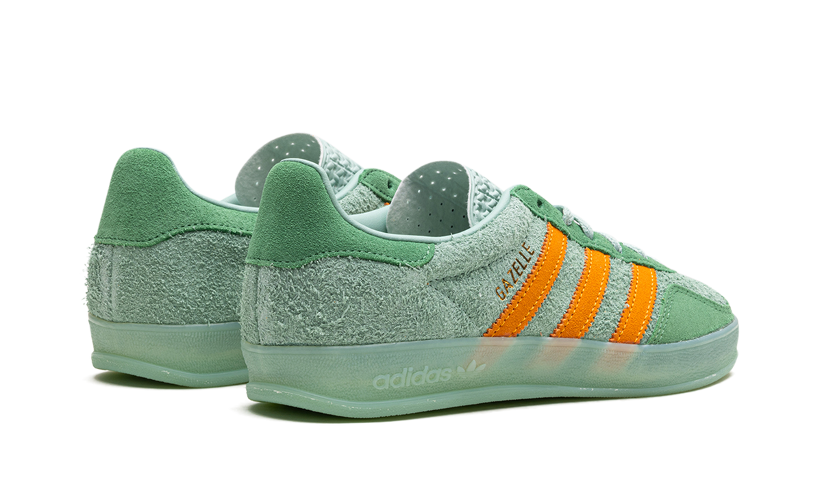 Women's Gazelle Indoor "Hazy Green Crew Yellow" IG6783 - product image from the listing.