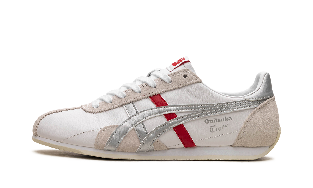 Onitsuka Tiger Runspark in White Silver Red 124796 - product image from the listing.