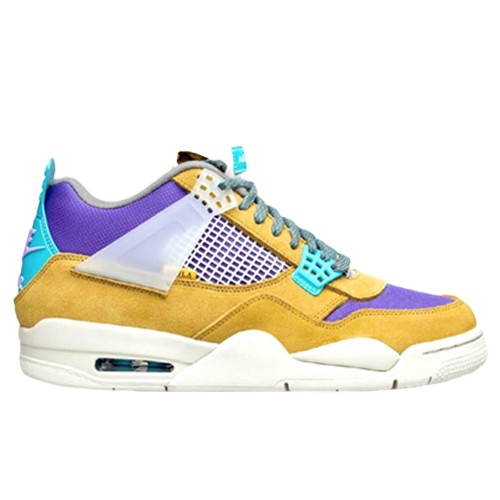 Union x Air Jordan 4 30th Anniversary in Desert Moss Turquoise Blue - product image from the listing.