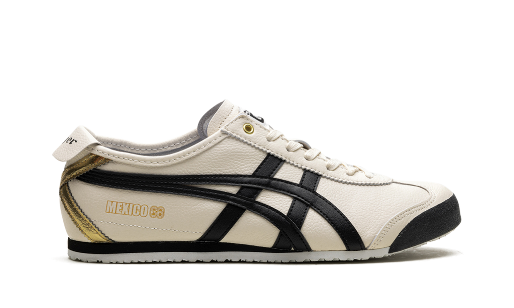 Onitsuka Tiger Mexico 66 in Cream Black Gold 128032 - product image from the listing.
