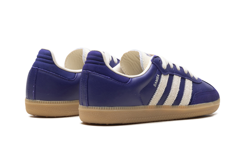 Women's Samba OG "Collegiate Purple Cream White" JI2736 - product image from the listing.