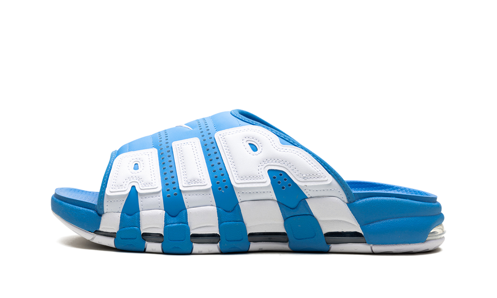 "University Blue" Nike Air More Uptempo Slide FD9884 400 - product image from the listing.
