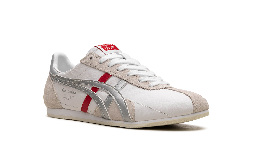 Onitsuka Tiger Runspark in White Silver Red 124796 - product image from the listing.
