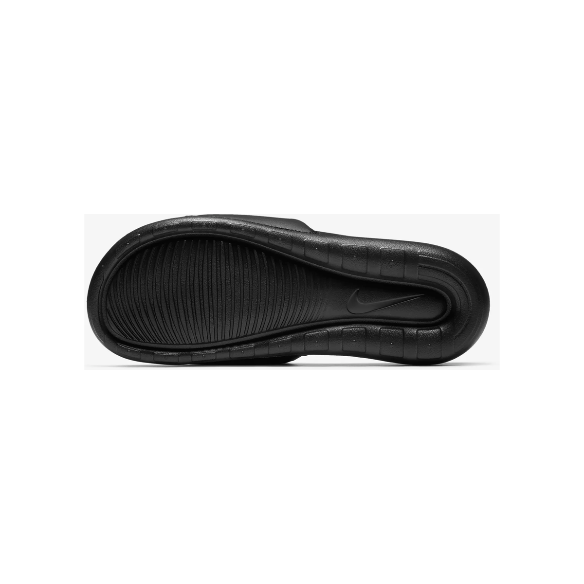 Men's Nike Victori One Slides - Black / White - product image from the listing.