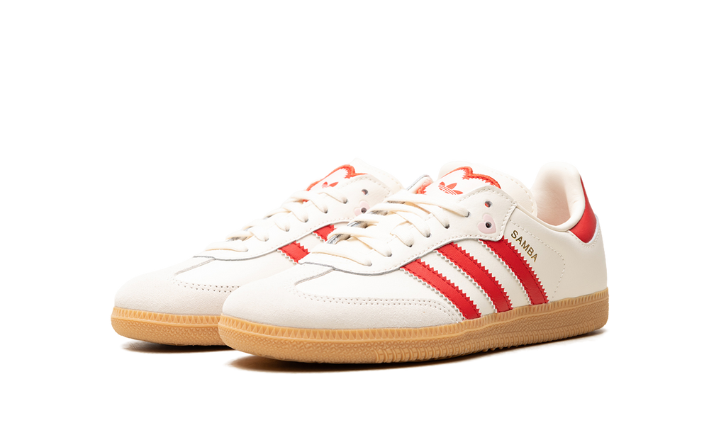 "Valentine's Day Cream White Scarlet (2026)" Samba OG GS KI6679 - product image from the listing.