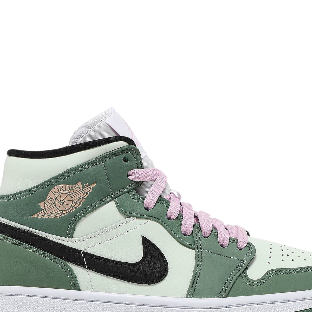 Air Jordan 1 Mid SE Dutch Green CZ0774-300 for Women - product image from the listing.