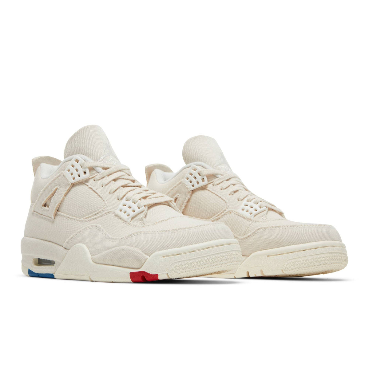 Air Jordan 4 Retro Blank Canvas DQ4909-100 for Women - product image from the listing.
