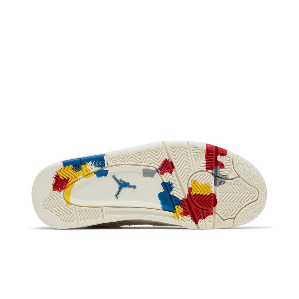 Air Jordan 4 Retro Blank Canvas DQ4909-100 for Women - product image from the listing.