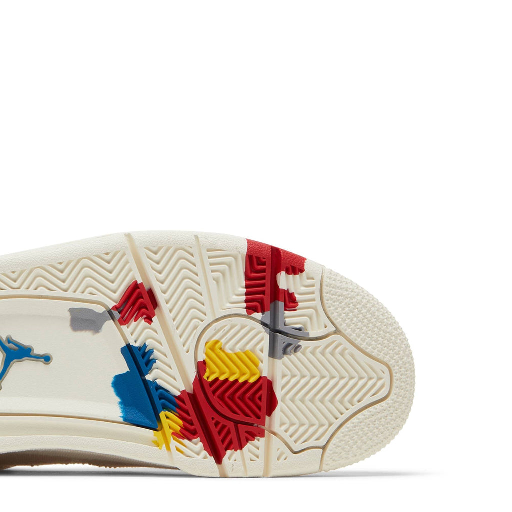 Air Jordan 4 Retro Blank Canvas DQ4909-100 for Women - product image from the listing.