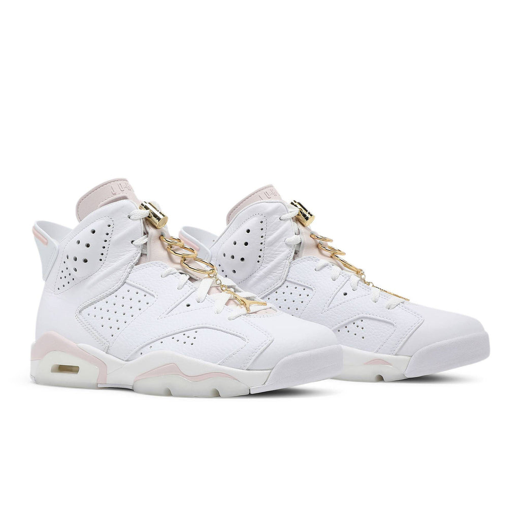 Air Jordan 6 Retro 'Gold Hoops' DH9696-100 for Women - product image from the listing.