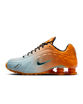 Nike Shox R4-Hyper-VIVID ORANGE/BLACK-GLACIER BLUE for Women - product image from the listing.