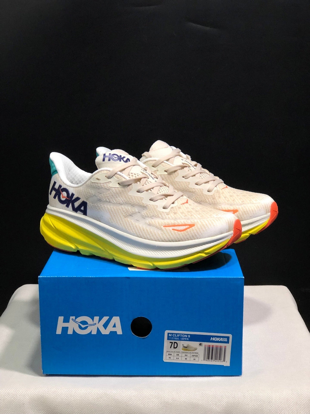 ONE ONE Clifton 9 by HOKA - product photo shown in the listing for this item.