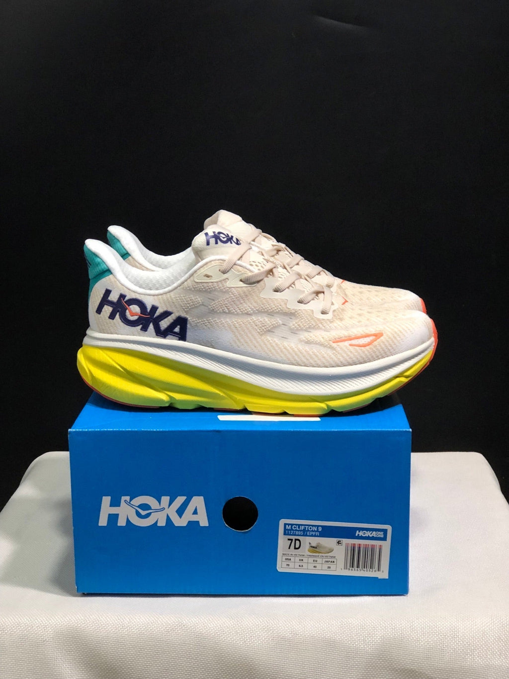 ONE ONE Clifton 9 by HOKA - product photo shown in the listing for this item.