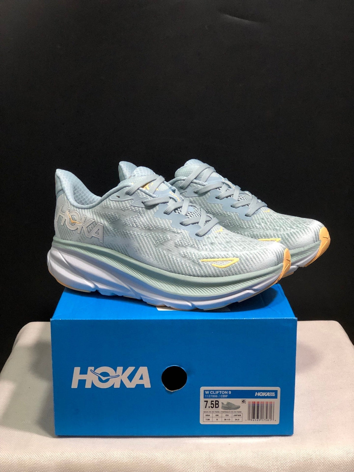 ONE ONE Clifton 9 by HOKA - product photo shown in the listing for this item.