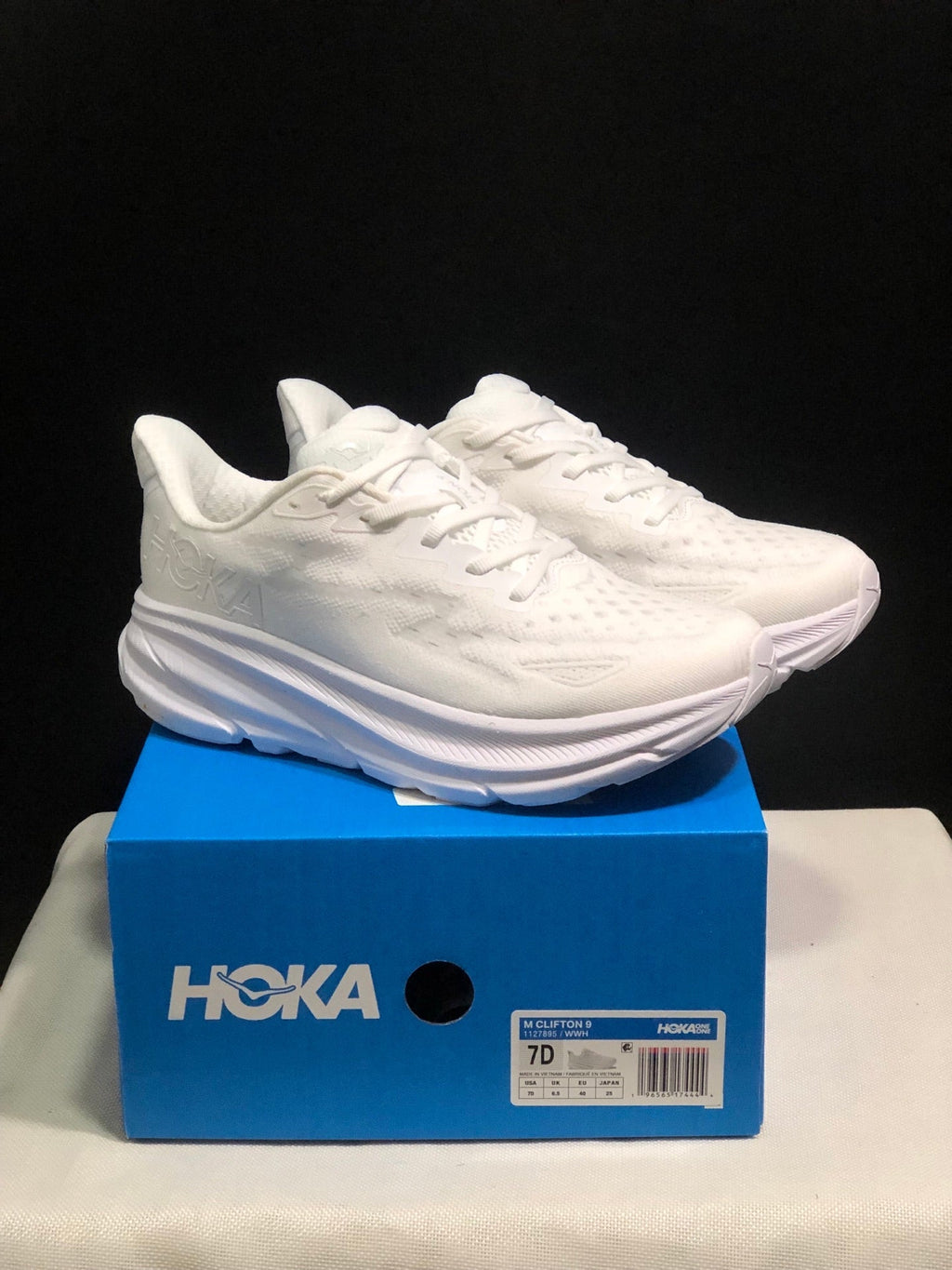 ONE ONE Clifton 9 by HOKA - product photo shown in the listing for this item.