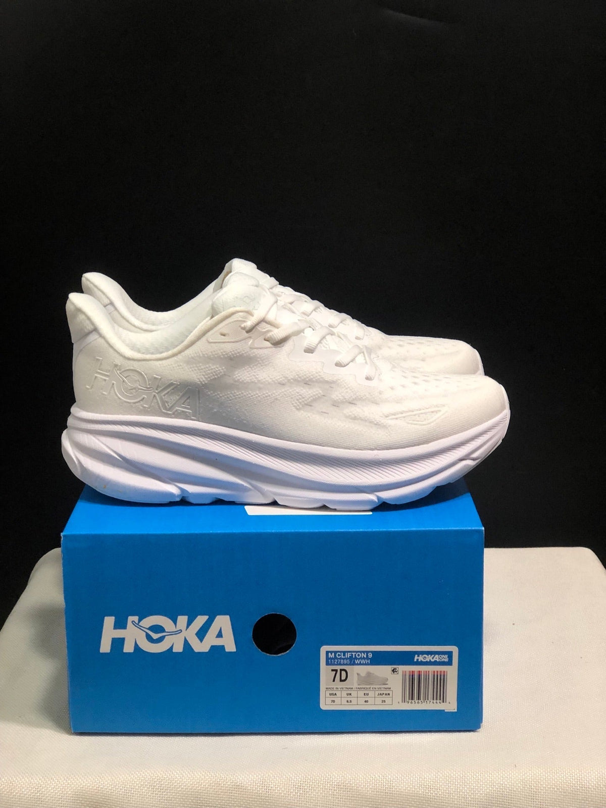 ONE ONE Clifton 9 by HOKA - product photo shown in the listing for this item.