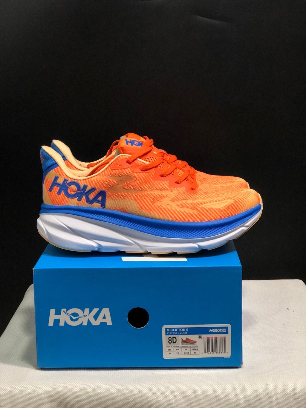 ONE ONE Clifton 9 by HOKA - product photo shown in the listing for this item.