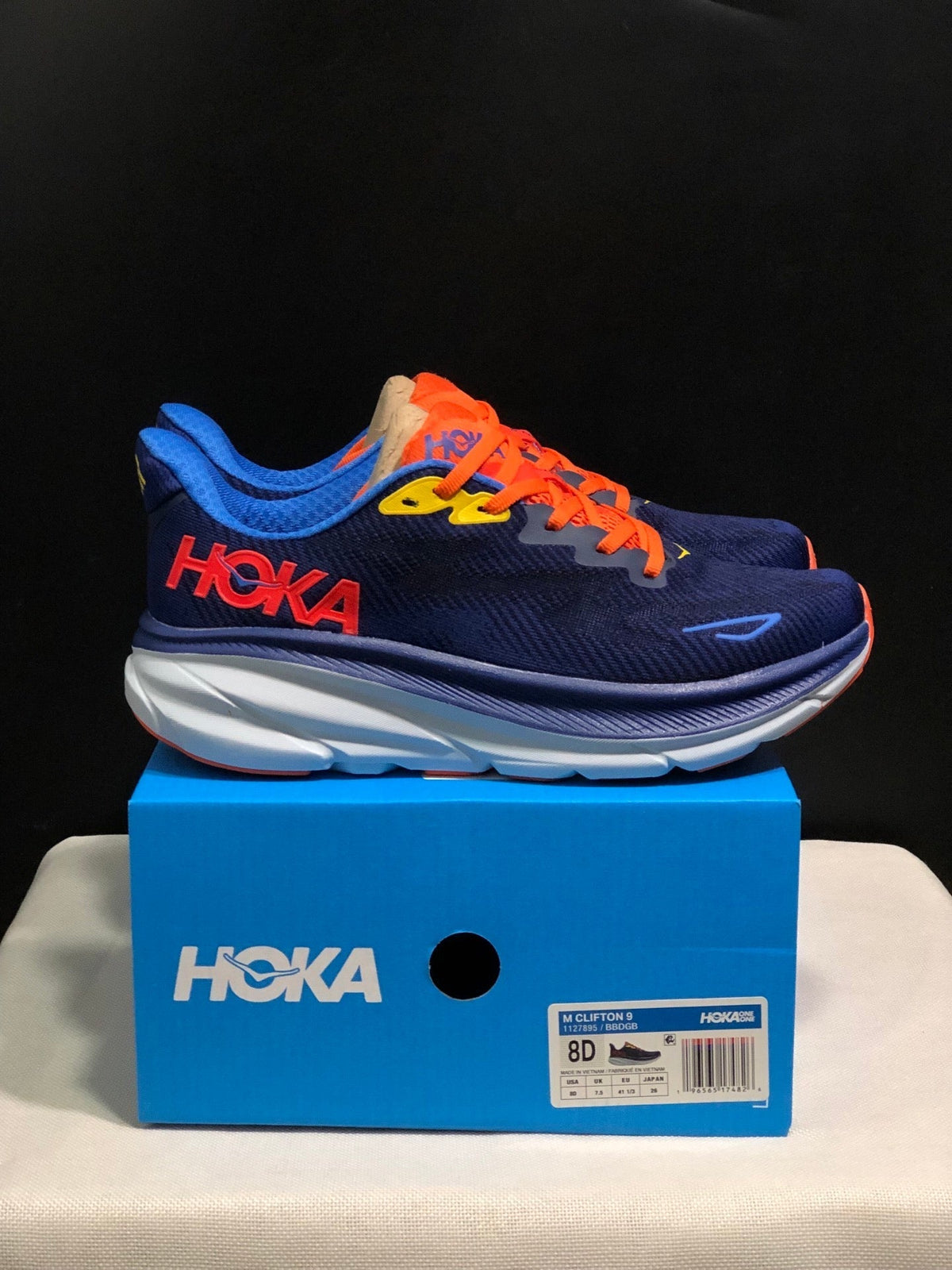 ONE ONE Clifton 9 by HOKA - product photo shown in the listing for this item.