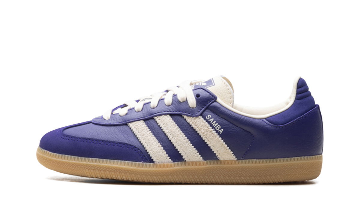 Women's Samba OG "Collegiate Purple Cream White" JI2736 - product image from the listing.