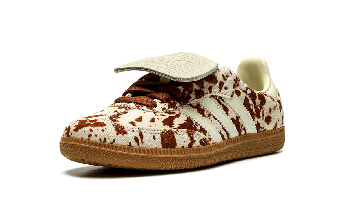 Women's Samba LT "Cow Print Brown White" JS3931 - product image from the listing.