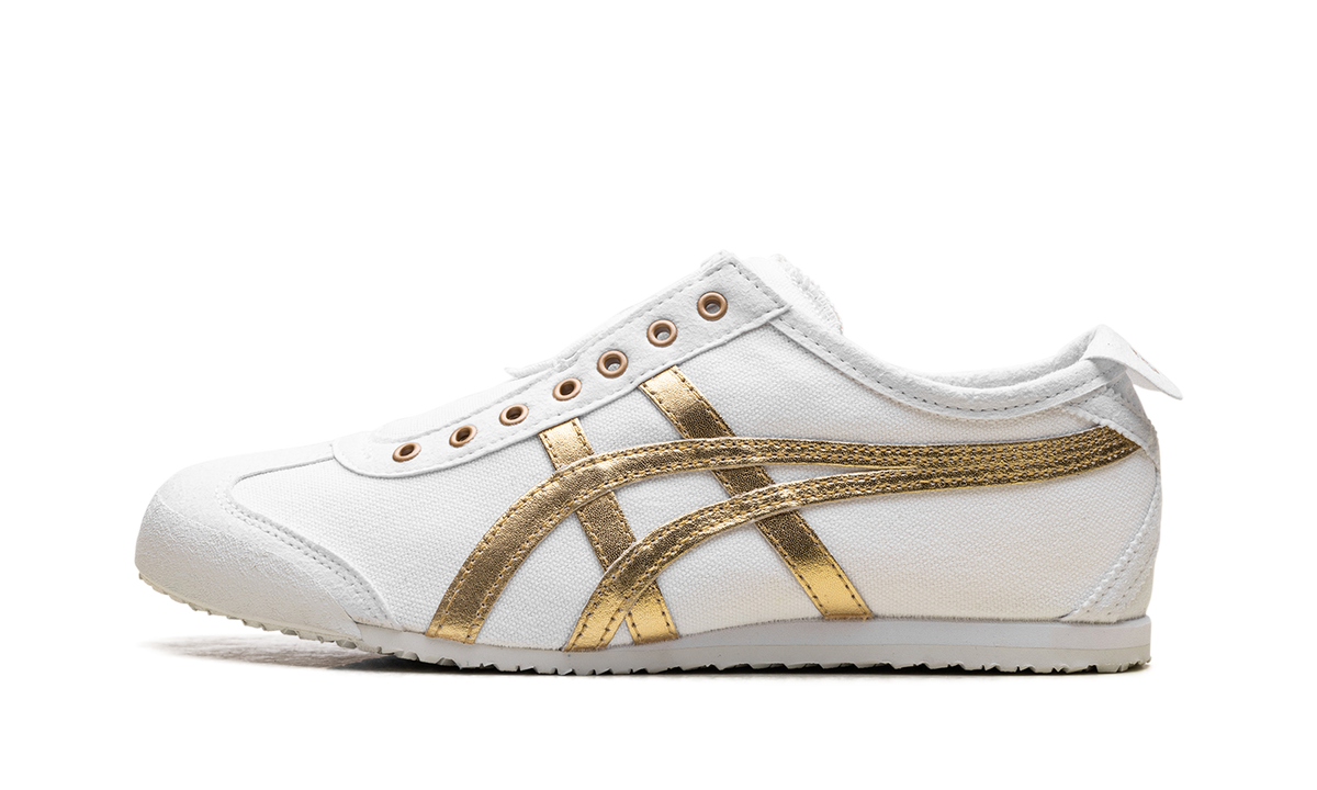 Onitsuka Tiger Mexico 66 Slip On in White Pure Gold 153471 - product image from the listing.