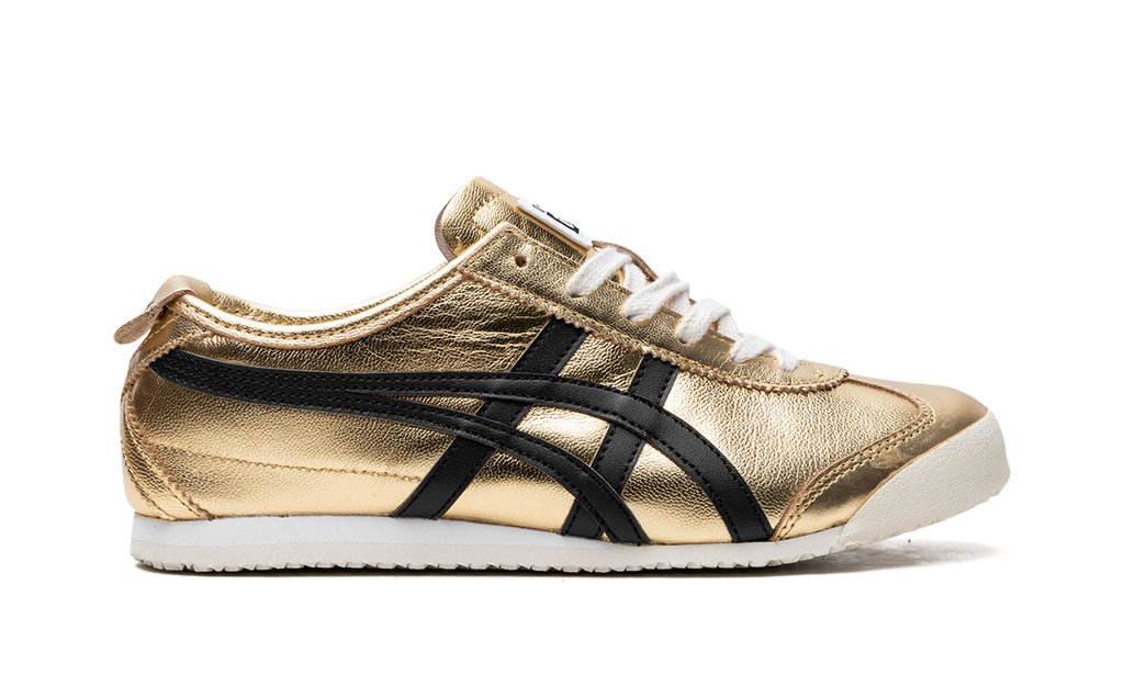 Onitsuka Tiger Mexico 66 in Gold Black 124860 - product image from the listing.