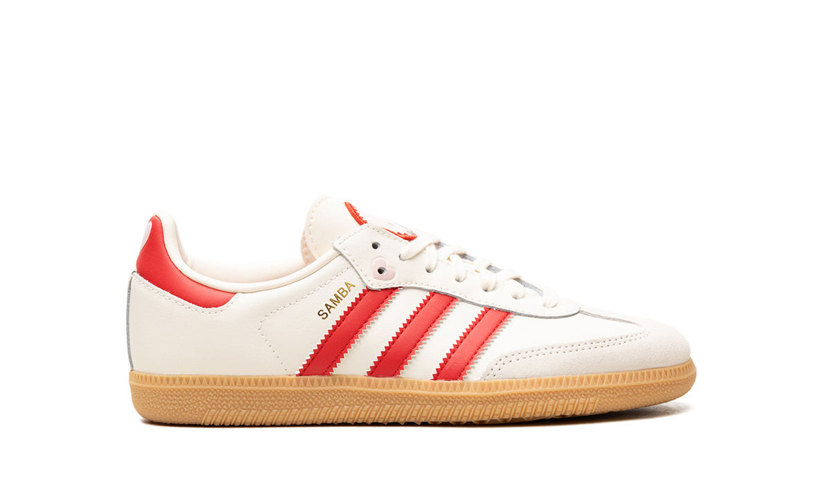 "Valentine's Day Cream White Scarlet (2026)" Samba OG GS KI6679 - product image from the listing.