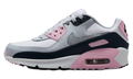 "White Pink Foam Armory Navy Wolf Grey" Air Max 90 LTR GS CD6864 134 - product image from the listing.