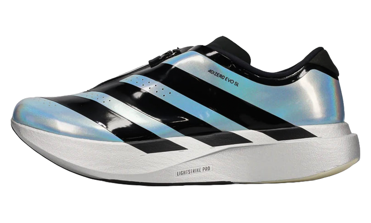 "Silver Metallic Black" Adizero Evo SL Zip KH7787 - product image from the listing.