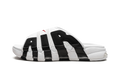 "White Black Red" Air More Uptempo Slide NA FB7815 100 - product image from the listing.