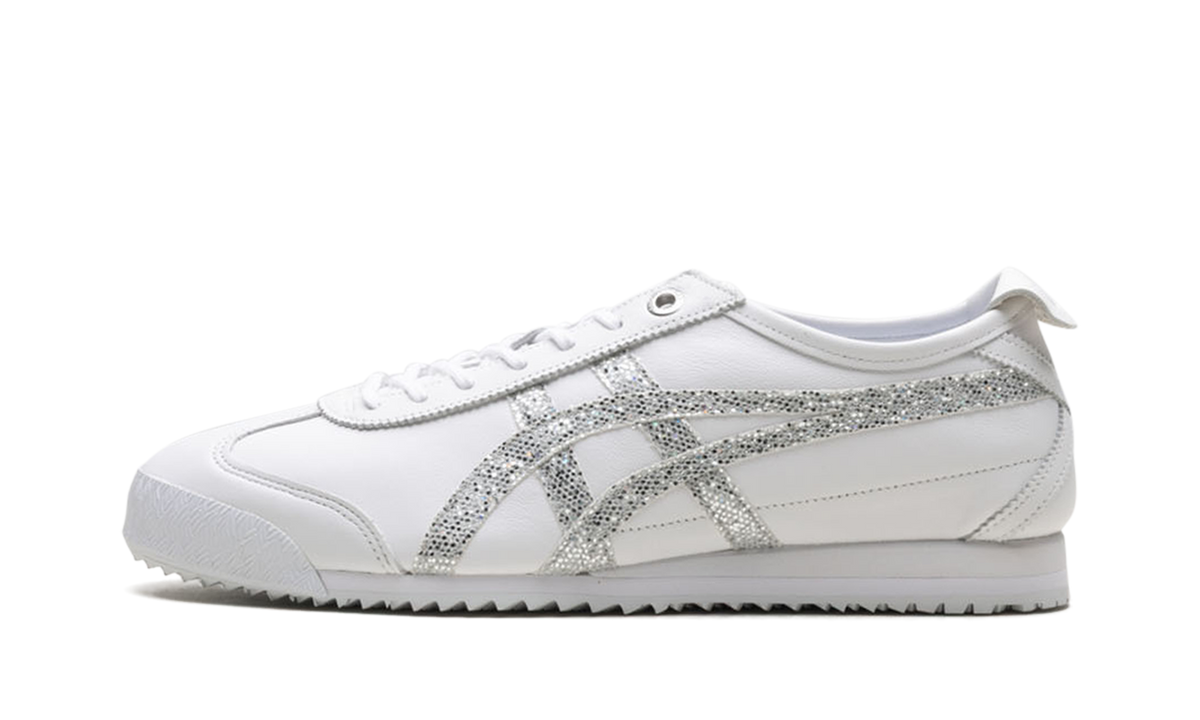 Onitsuka Tiger Mexico 66 Sd in White Pure Silver Glitter 154007 - product image from the listing.