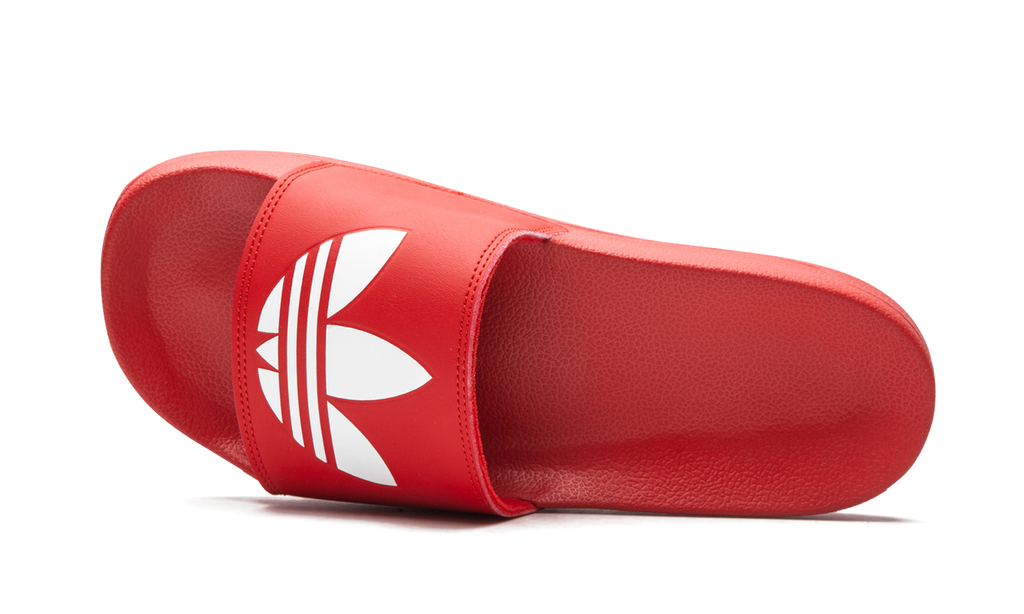 "RED WHITE" ADILETTE LITE SLIDES FU8296 - product image from the listing.