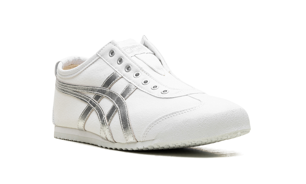 Onitsuka Tiger Mexico 66 Slip On in White Pure Silver 132384 - product image from the listing.