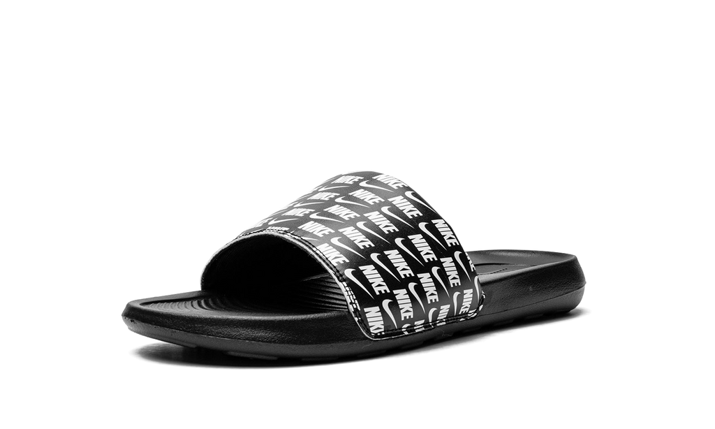 "Repeat Logo - Black" Victori One Slide Print CN9678 006 - product image from the listing.