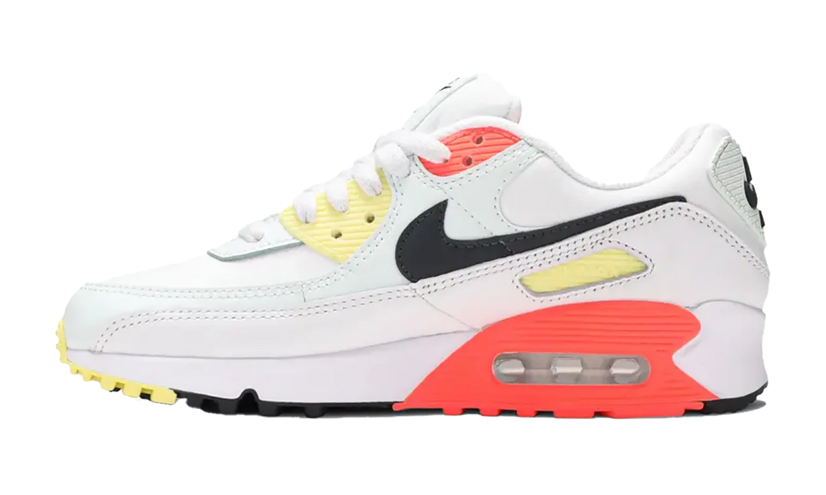 Women's Air Max 90 "White Barely Green Bright Mango" CV8819 101 - product image from the listing.