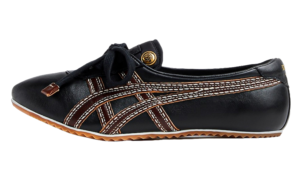 Onitsuka Tiger Tai Chi Sakura Nappa Wmns Versace in Black Brown 208777 - product image from the listing.