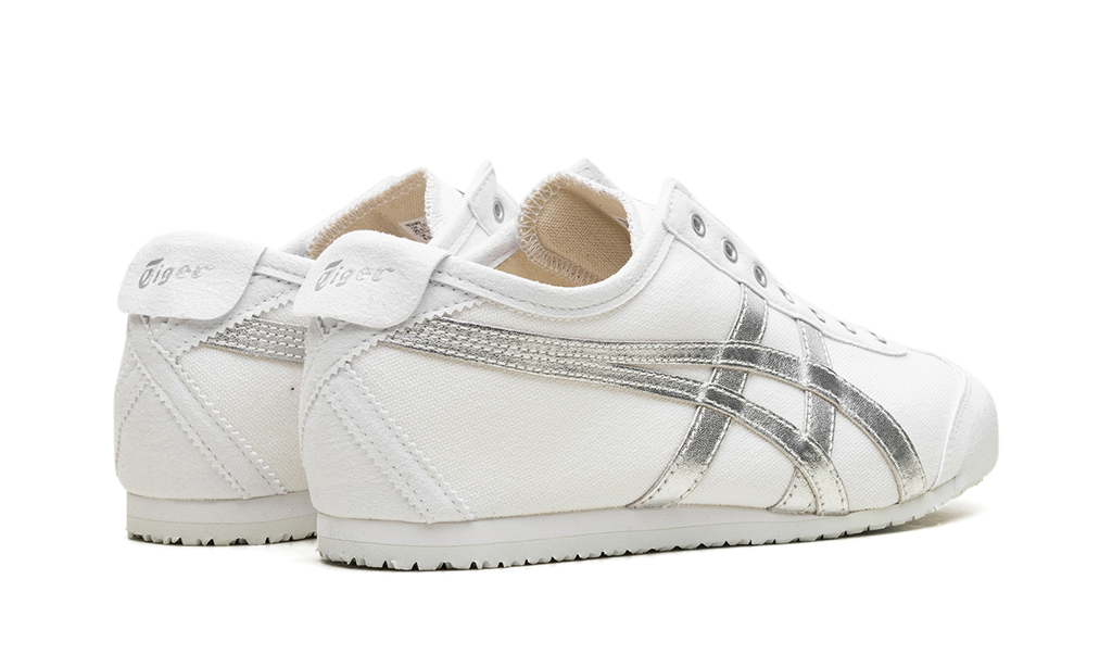 Onitsuka Tiger Mexico 66 Slip On in White Pure Silver 132384 - product image from the listing.