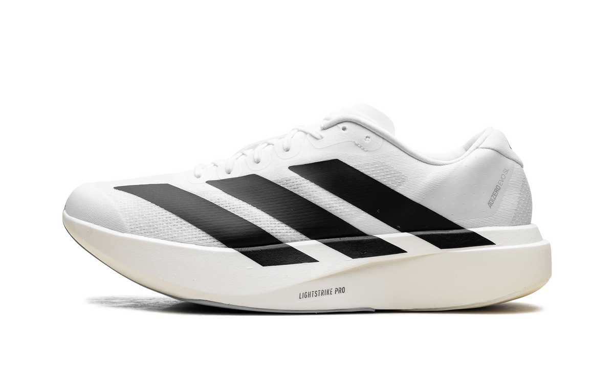 "White Black" Adizero Evo SL JH6206 - product image from the listing.